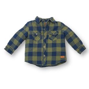 7 For All Mankind Flannel Jacket Shacket Size 18 Months